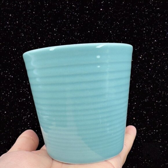 ROYAL DOULTON Teal GORDON RAMSAY MAZE Stoneware Mug Set 4 Light Blue Green - Picture 10 of 15